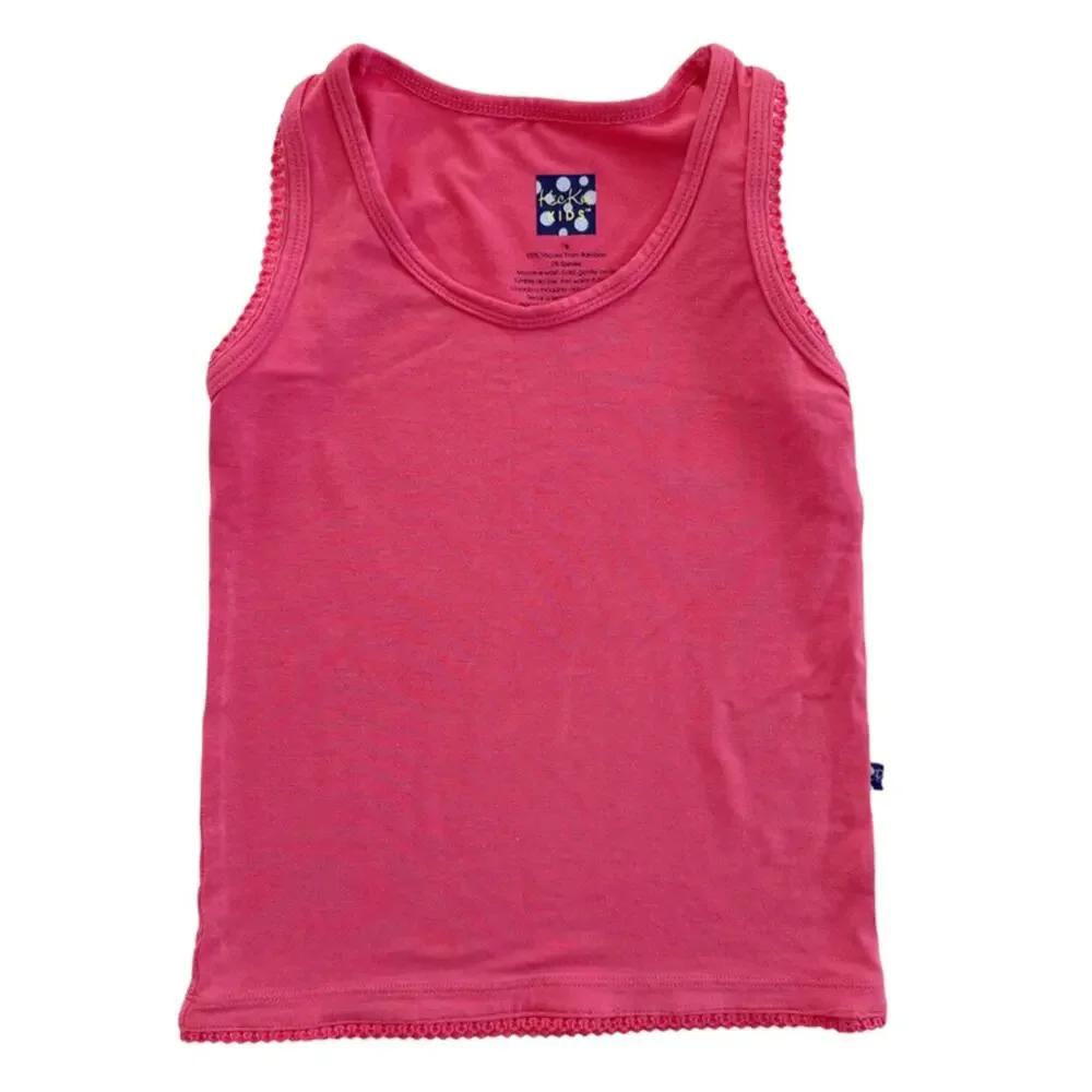 Kickee Pants Bamboo Scalloped Tank Top Bundle Size 6